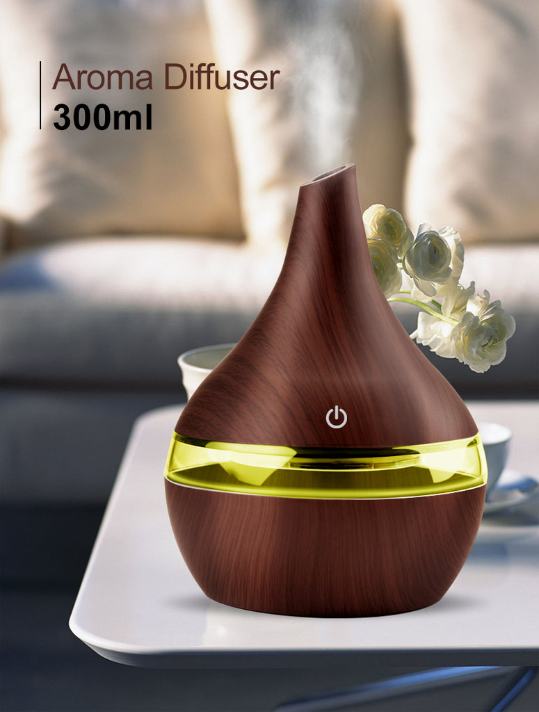 Humidifier Aroma Air Diffuser Wood - tamafox